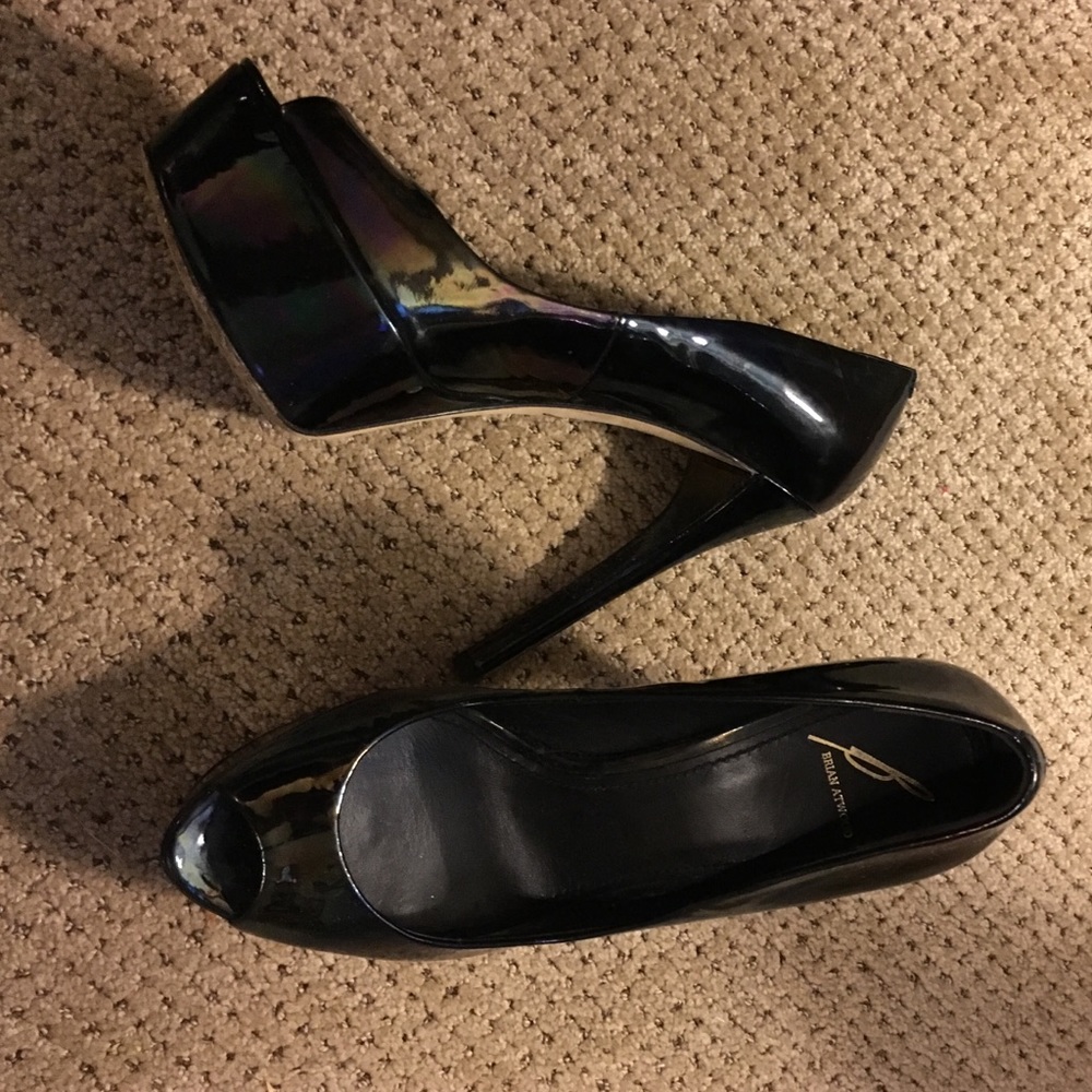 Authentic Brian Atwood platform heels 8